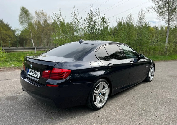 BMW Seria 5 cena 104200 przebieg: 125700, rok produkcji 2014 z Mysłowice małe 781